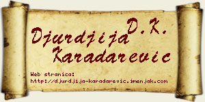 Đurđija Karadarević vizit kartica
